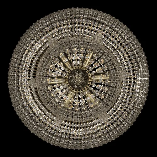 Люстра потолочная хрустальная 19091/H1/80IV G Bohemia Ivele Crystal прозрачная на 22 лампы, основание золотое в стиле классический sp фото 3